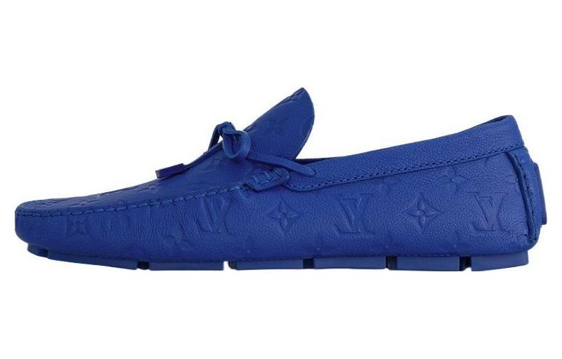 LOUIS VUITTON Driver Loafers Men's Blue