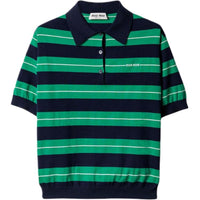 MIU MIU Polo Shirt Women's Blue Green