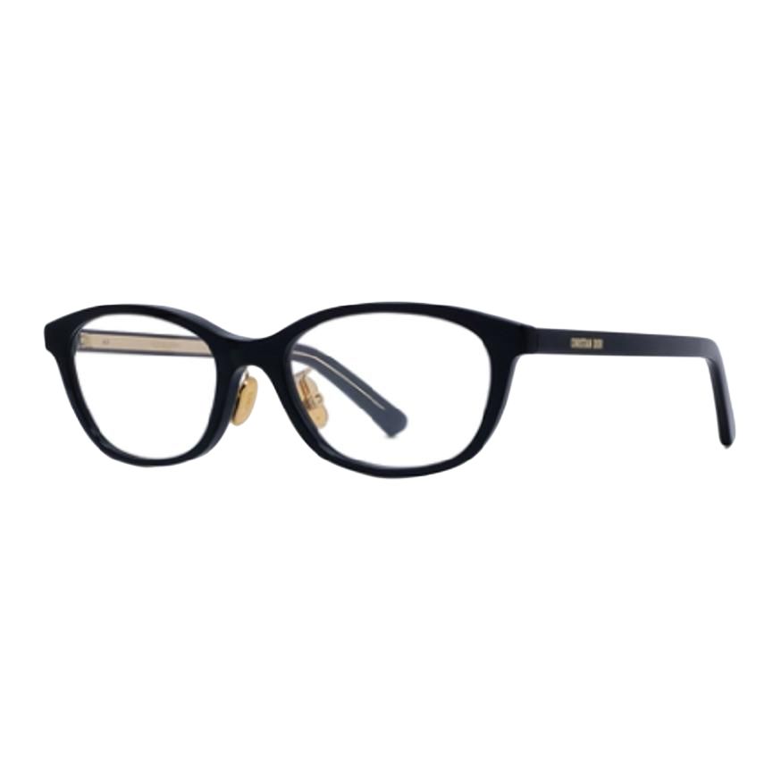DIOR Acetate Oval Eyeglass Frames Women's Black