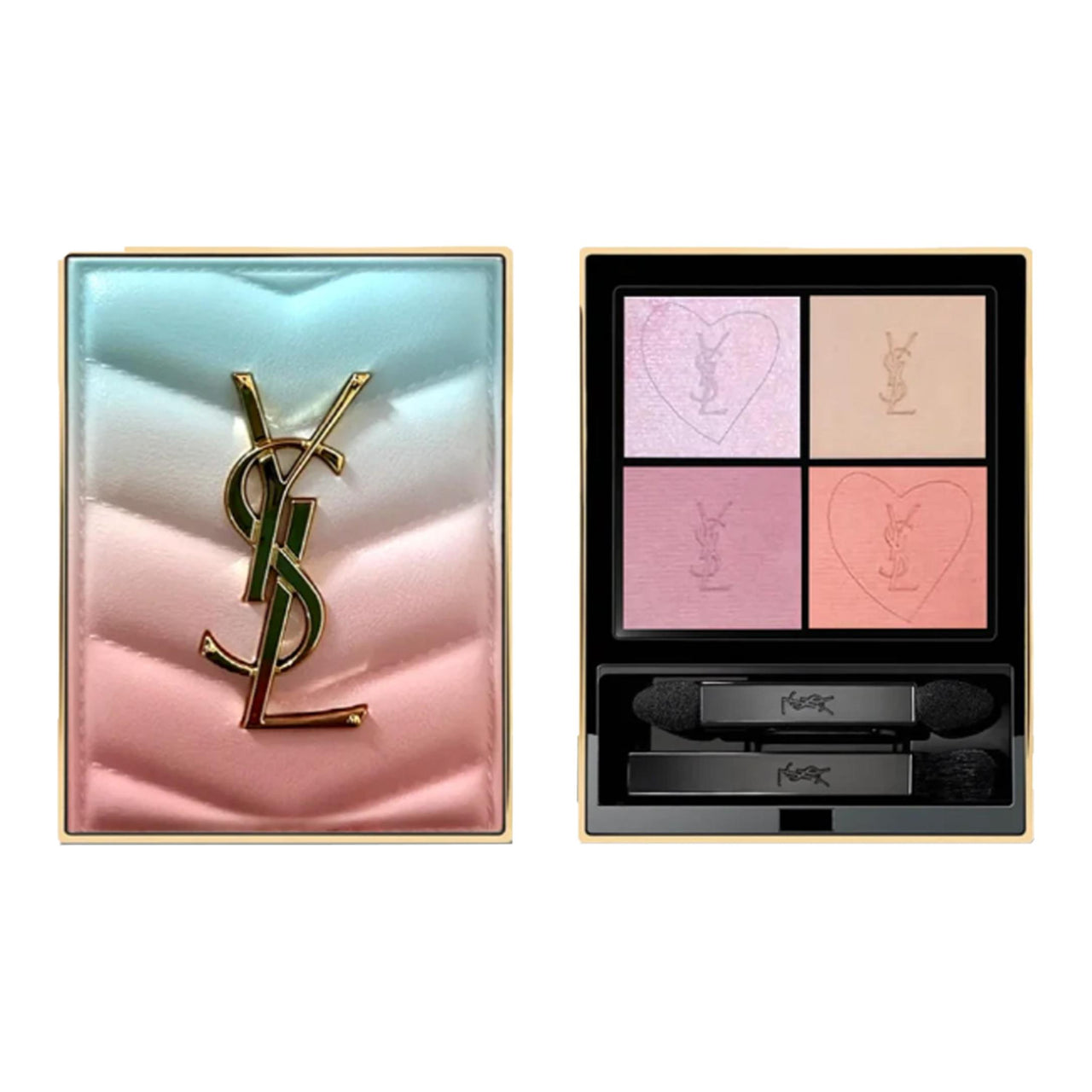 SAINT LAURENT Twilight Dawn 4 Colors Eye Shadows Easy to Blend No Transfer Eye Enhancing #125