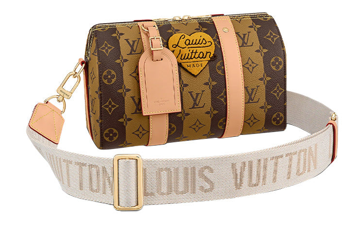 LOUIS VUITTON X Nigo City Keepall Monogram Stripes Brown
