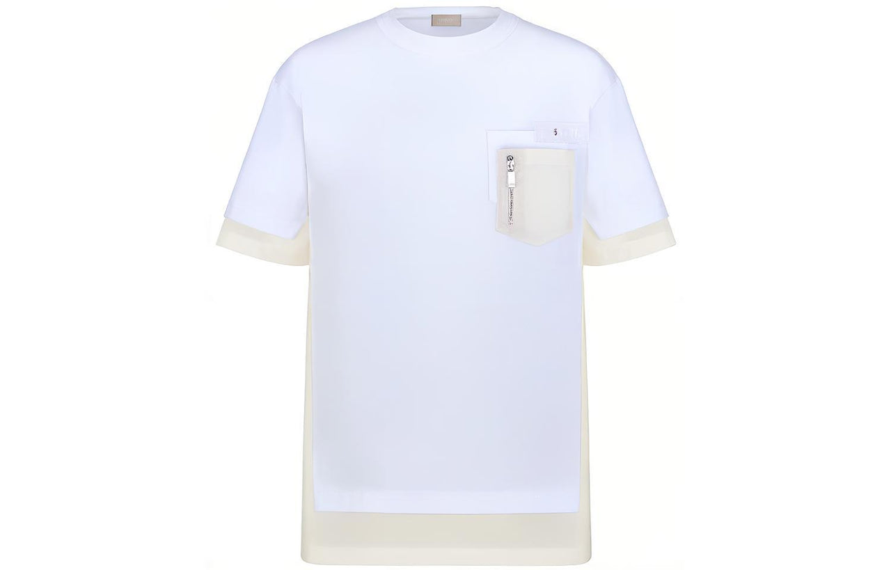 Sacai X DIOR Quarterly New Products T-Shirts Men White