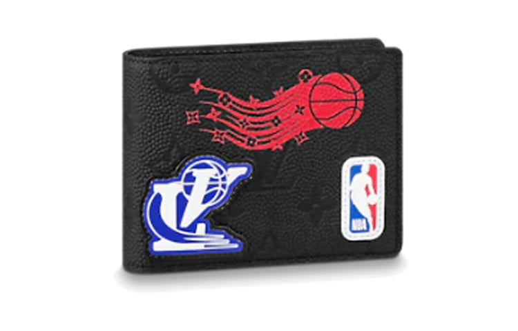 LOUIS VUITTON X Nba Hero Jacket Leather Multiple Wallet Monogram Black