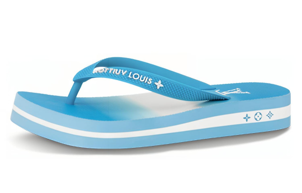 LOUIS VUITTON Arcade Flip Flops Women's Blue