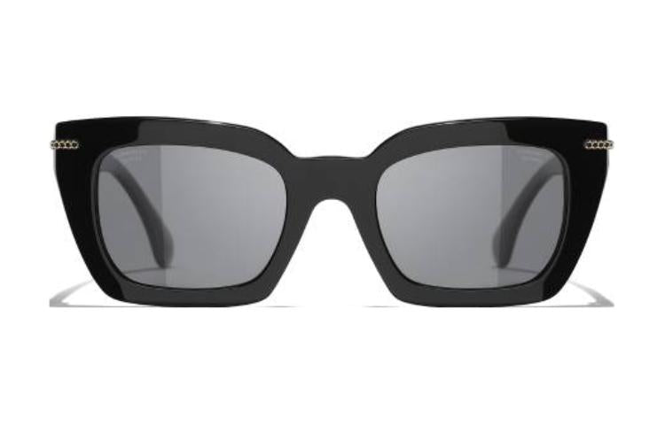 CHANEL Square Chain Polarized Sunglasses