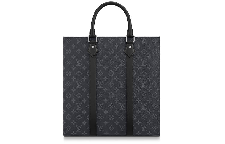 LOUIS VUITTON Sac Plat Coated Canvas Shoulder Bag Crossbody Bag Handbag Regular Men's Black