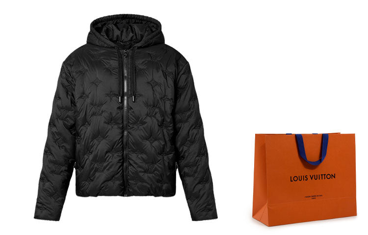 LOUIS VUITTON Monogram Quilted Hooded Blouson