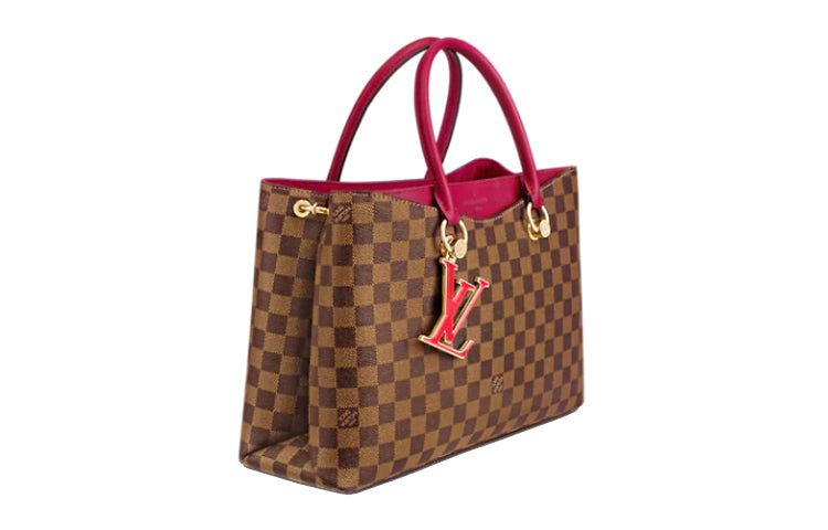 LOUIS VUITTON Leather Handbag, Shoulder Bag Women's Red