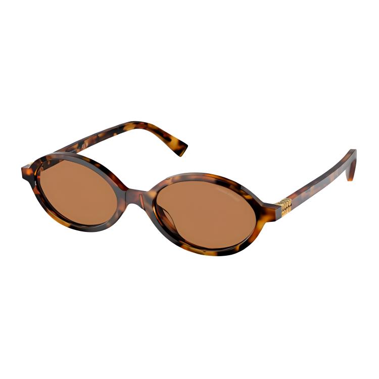 MIU MIU Eyewear Tortoiseshell Oval frame Sunglasses