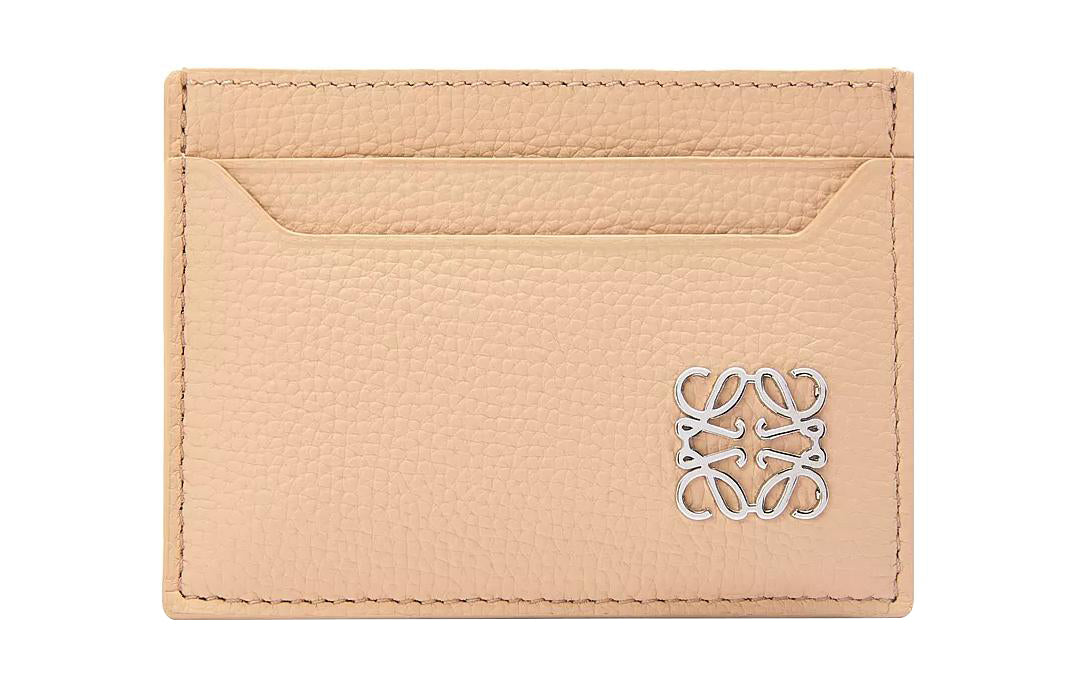 LOEWE Anagram Cow Leather Card Holder Women's Flesh