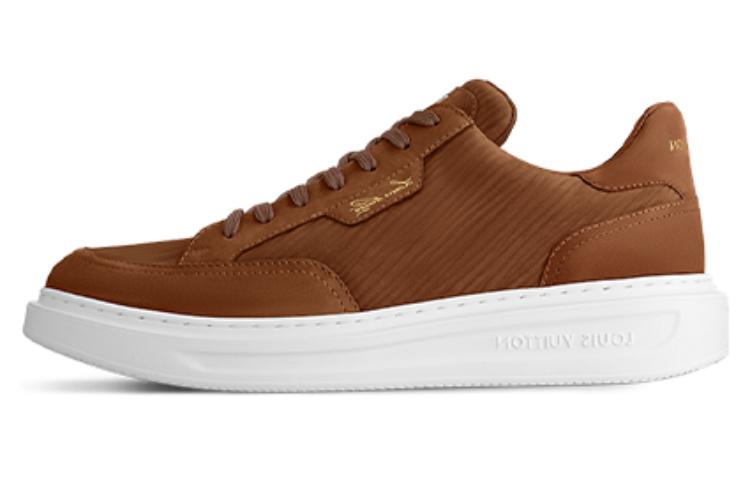 LOUIS VUITTON Low-Top Skateboard Shoes Men's Brown