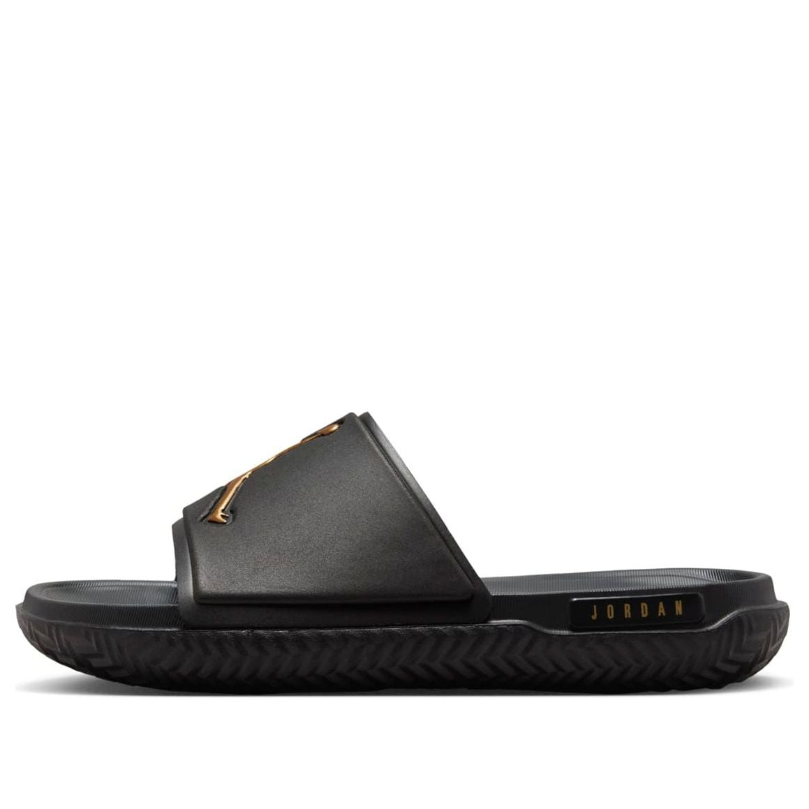 (GS) Air Jordan Jumpman Slide 'Black Metallic Gold' FQ1597-007