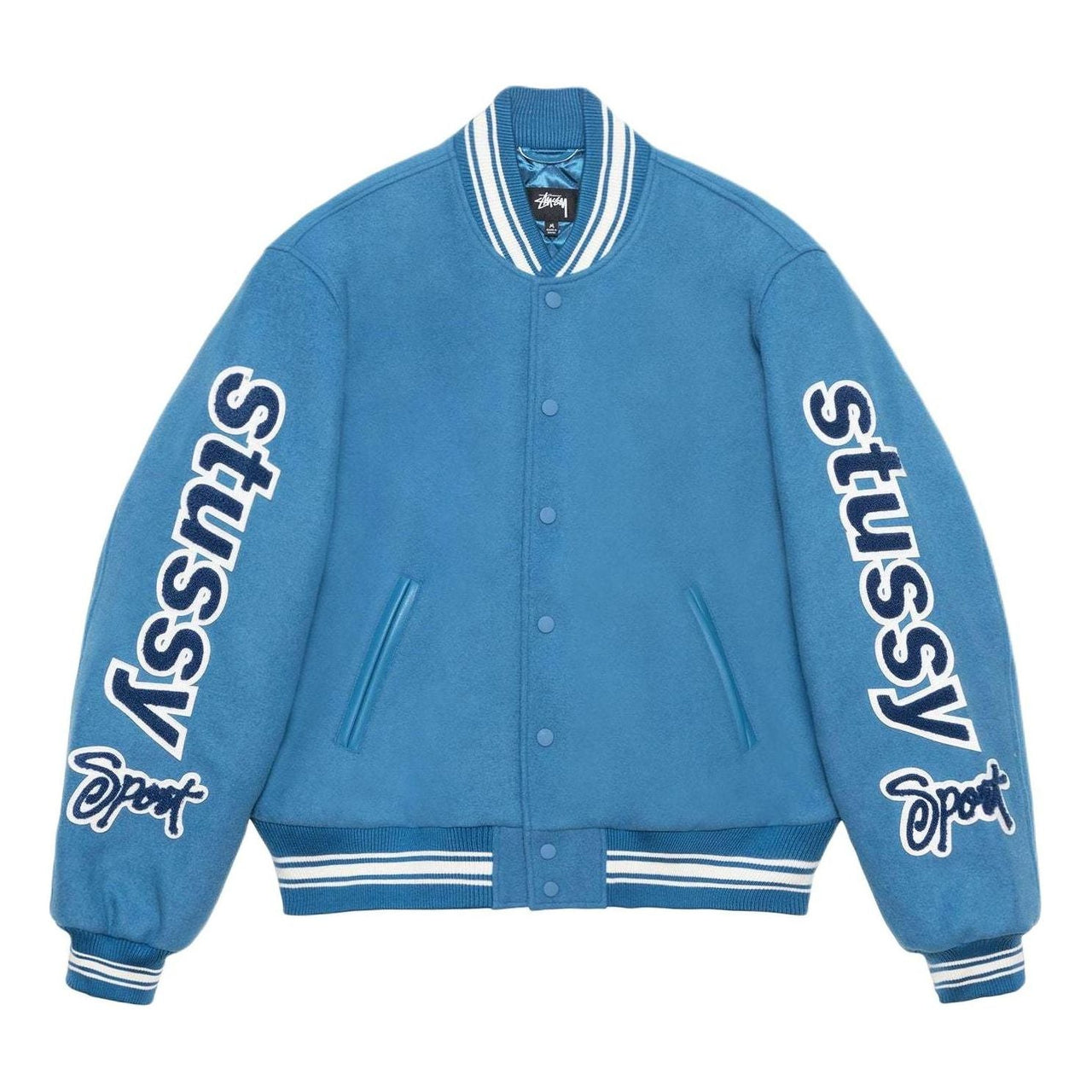 Stussy SS24 VARSITY Jacket 'Blue' 115748