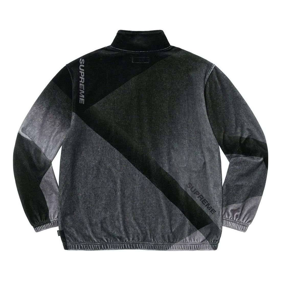 Supreme Geo Velour Track Jacket 'Black' SUP-SS23-146