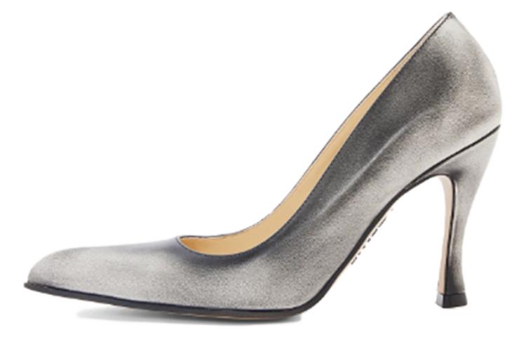 LOEWE Slim Heel High Heels Women's White Palm Flower White