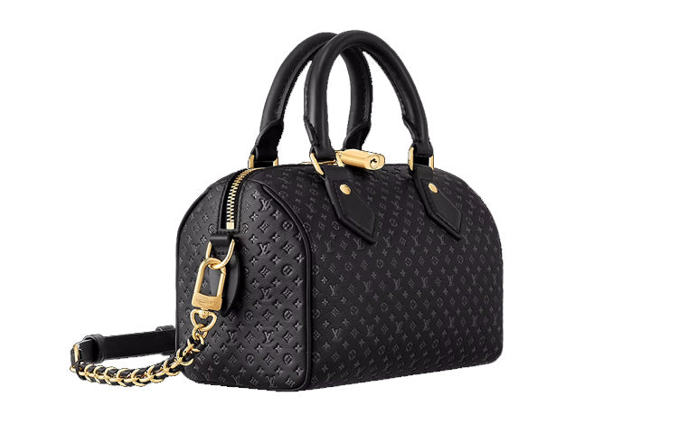 LOUIS VUITTON Speedy Bandouliere 20 Black
