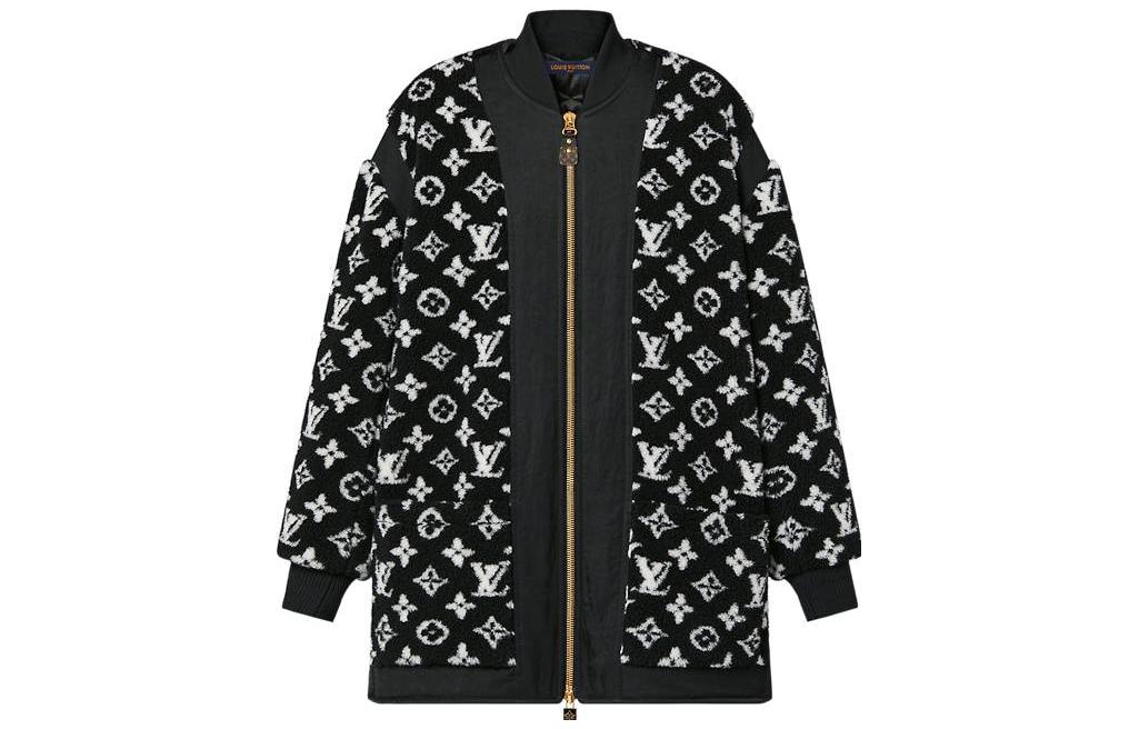 LOUIS VUITTON Oversized Monogram Teddy Bomber Jacket
