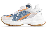 LOUIS VUITTON Run 55 Low-Top Casual Shoes Women's Blue