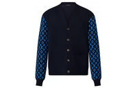 LOUIS VUITTON Monogram Cashmere Mix Cardigan