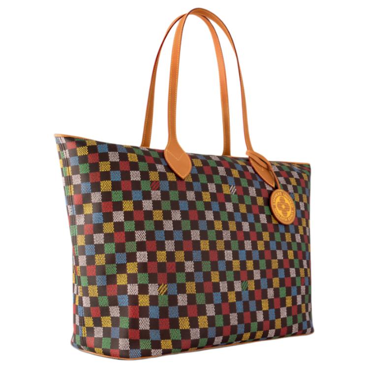LOUIS VUITTON Coated Canvas Tote Bag, Shopping Bag, Shoulder Bag Regular Unisex Multicolor