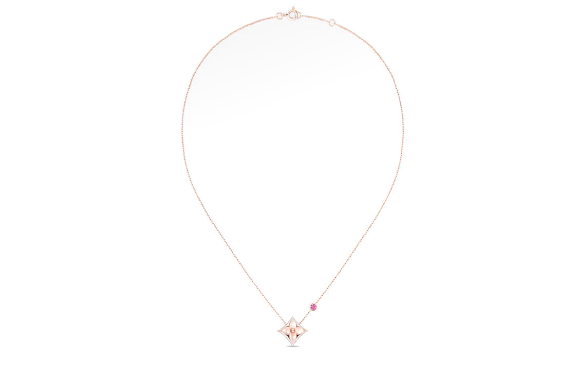 LOUIS VUITTON 18K Gold Necklaces Women's Rose Gold