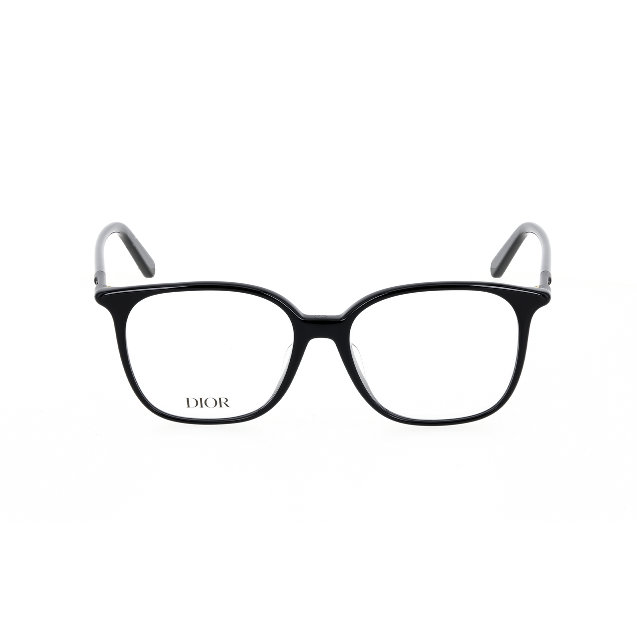 DIOR Plate Frame Irregular Shape Eyeglass Frames Unisex Black