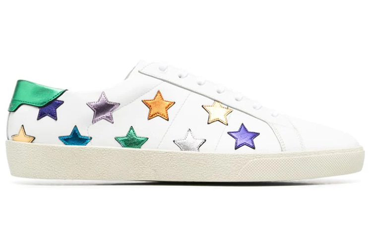 SAINT LAURENT Low Top Stylish Skateboarding Shoes Men's White