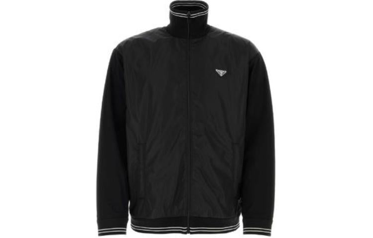 PRADA Triangle Logo Zipped Coat