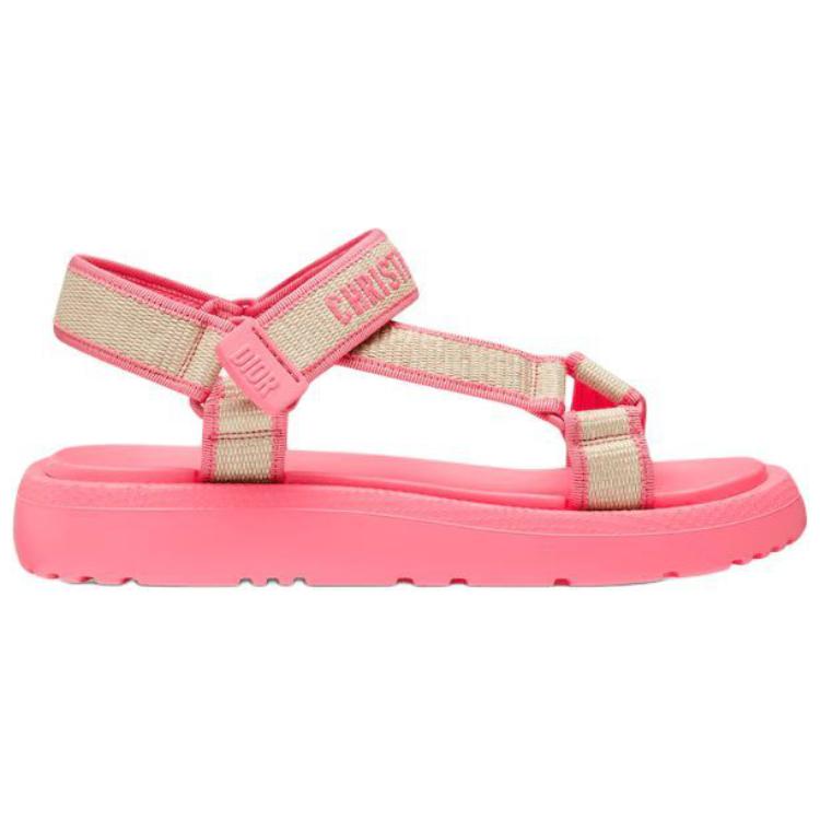 DIOR DIORIVIERA Wave Strap Sandals Women's Pink