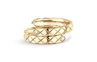 CHANEL CoCo Crush 18K Gold Rings Unisex Beige Gold