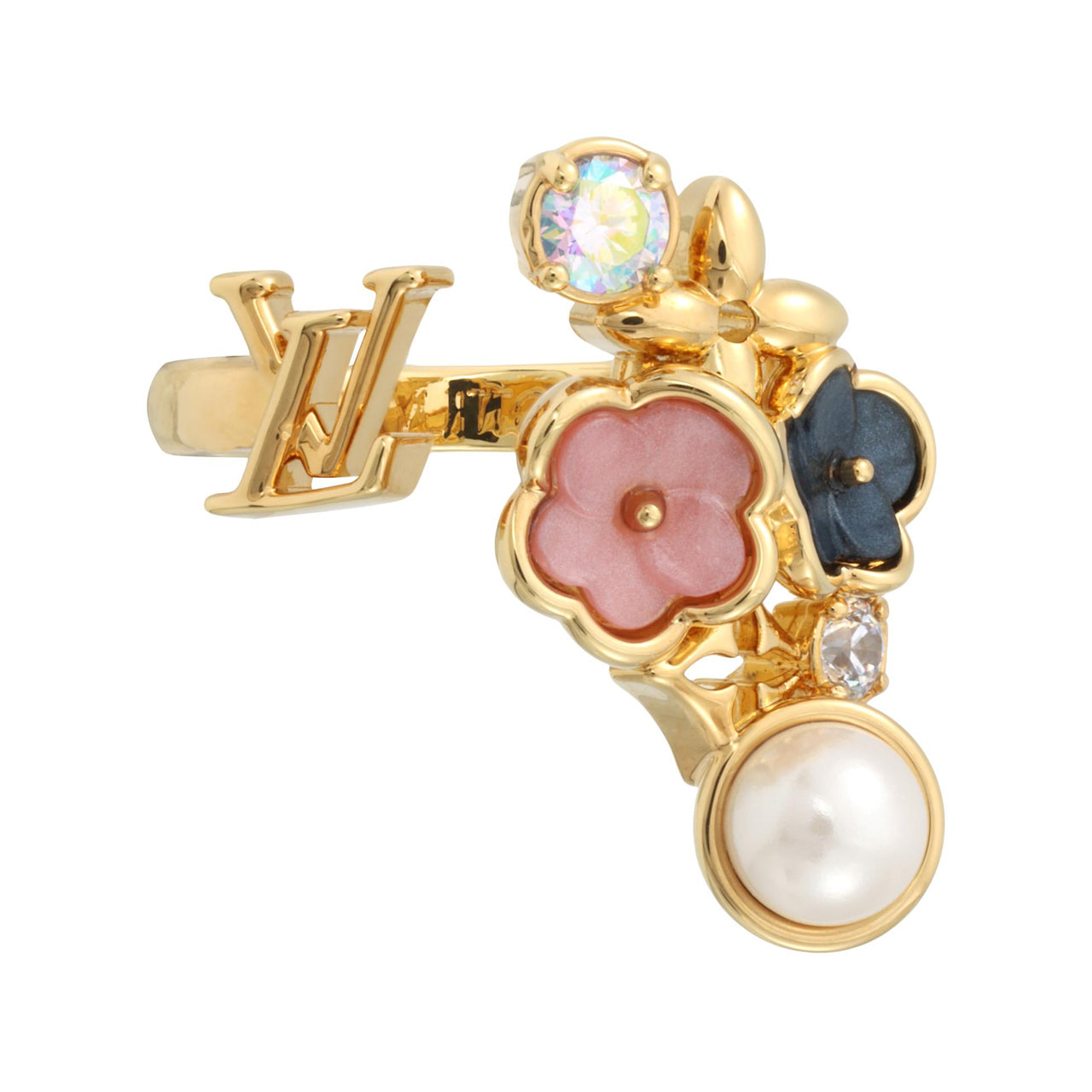 LOUIS VUITTON Metal Rings Women's Gold