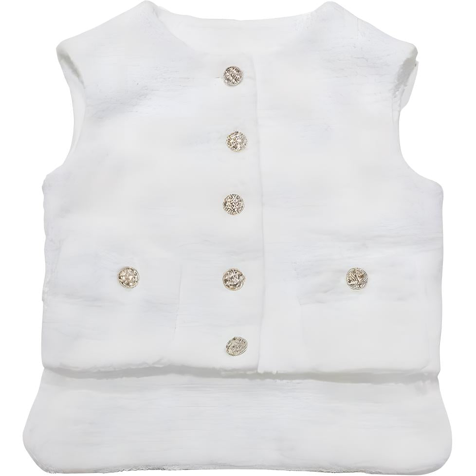 CHANEL 22 Fall And Winter 22S Vest Women's White