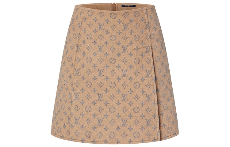 LOUIS VUITTON New Quarterly Products Of LV Casual Short Skirts Women's Khaki