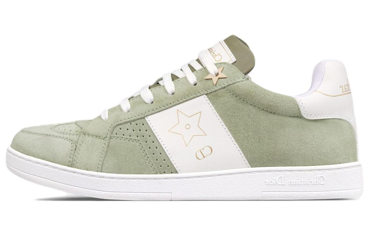 DIOR Star Platform Shoes Low Top Skateboard Shoes Women's Light Cactus Green
