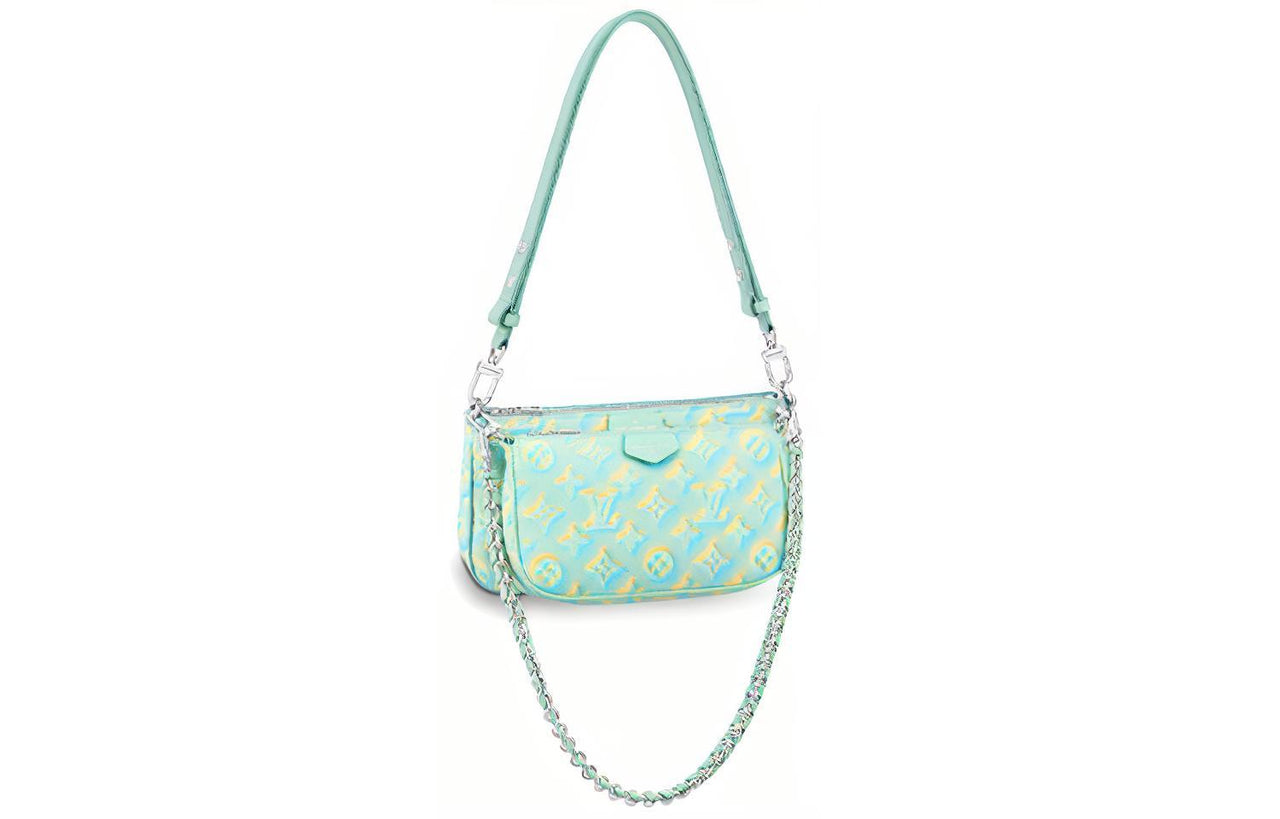 LOUIS VUITTON Multi Pochette Accessoires Water Green