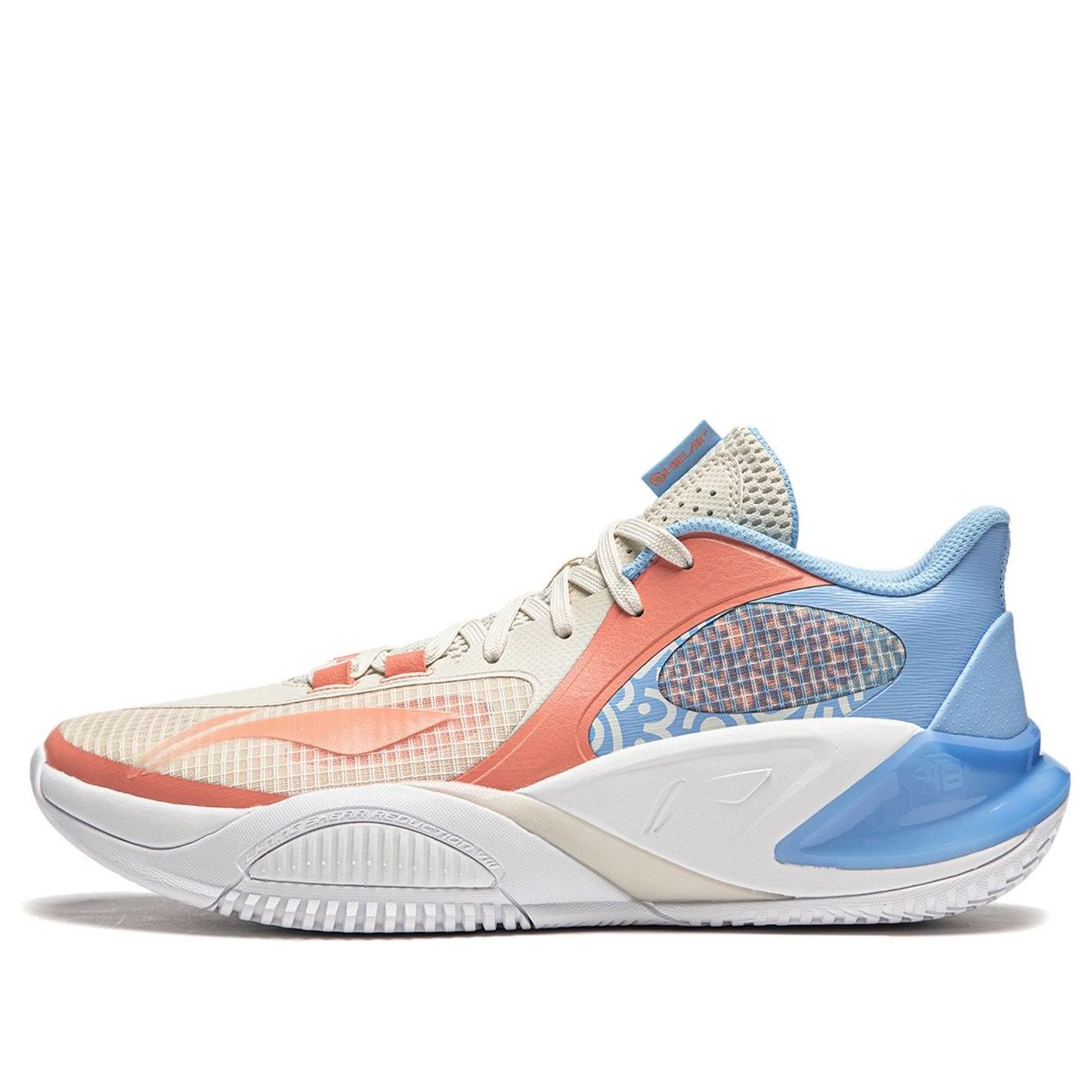 Li-Ning BadFive Storm 8 Low 'White Orange Blue' ABFU025-4