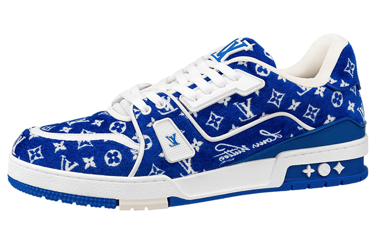 LOUIS VUITTON Trainer Blue Monogram Textile