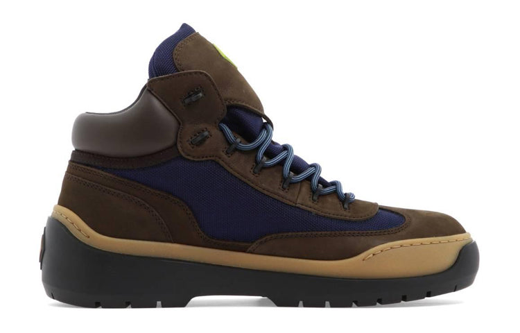 DIOR Lace Up Ankle Boots Brown Blue
