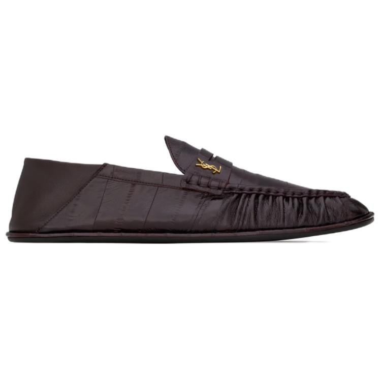 SAINT LAURENT LE Loafers Men's Brown