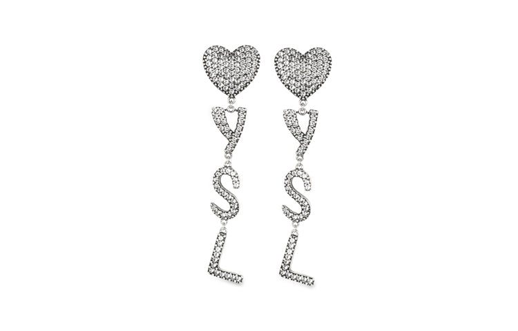 SAINT LAURENT Branded Clip on Earrings