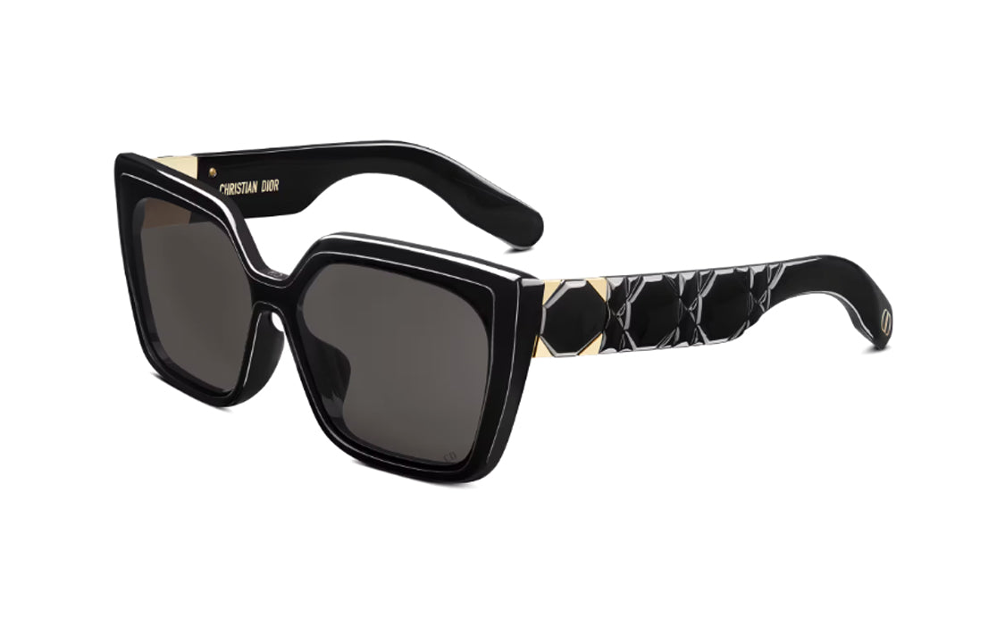 DIOR Acetate Square Sunglasses Unisex Black