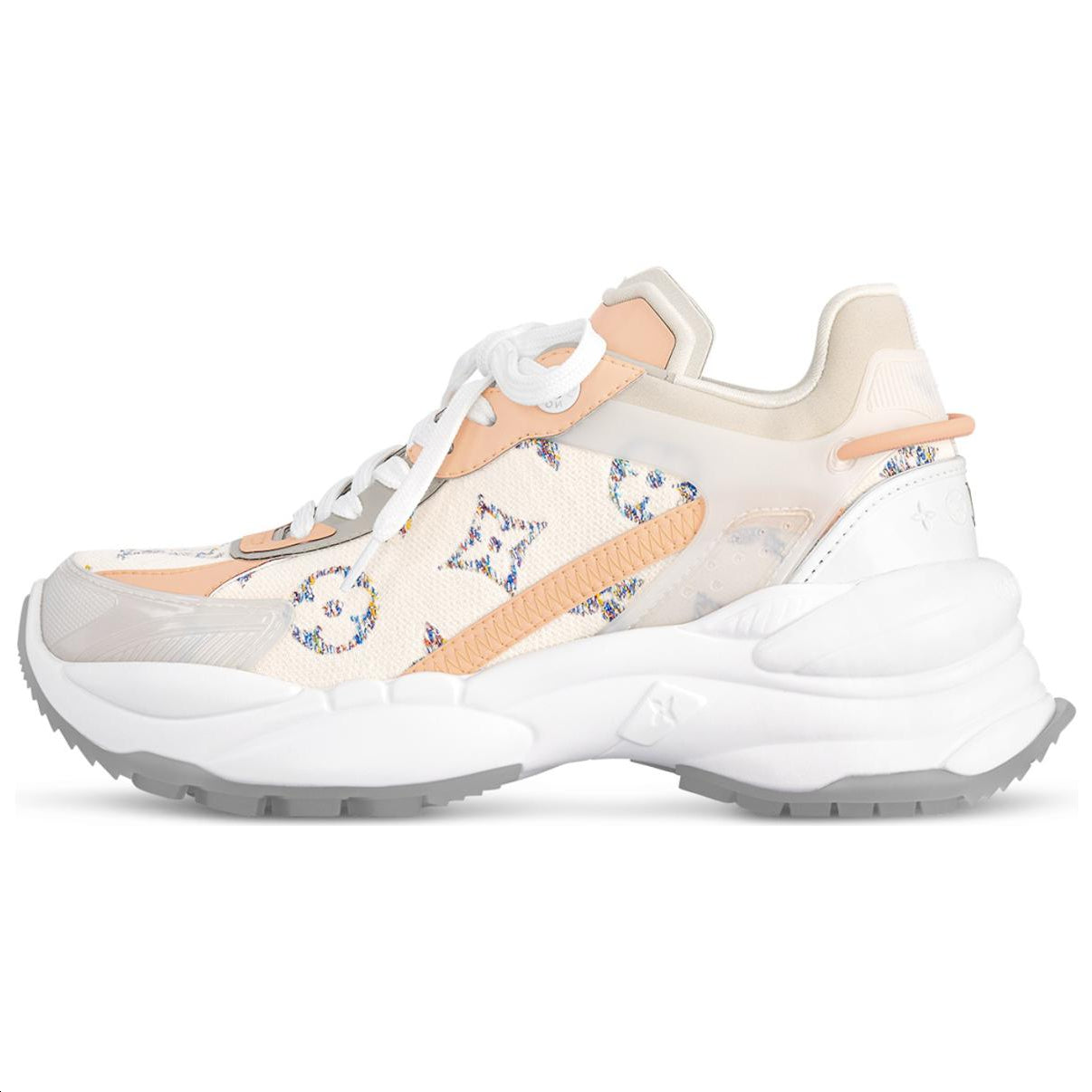LOUIS VUITTON Run 55 Low-Top Casual Shoes Women's Beige