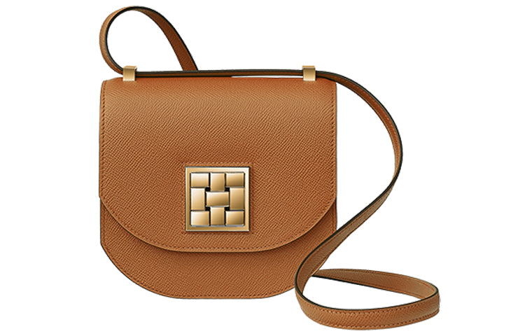 HERMES Mosaique Epsom Calfskin Crossbody Bag, Shoulder Bag Women's