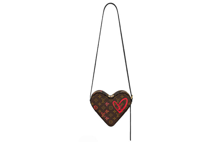 LOUIS VUITTON Limited Edition Sac Coeur Heartbox Monogram Brown