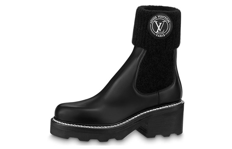 LOUIS VUITTON Lv Beaubourg Ankle Boots 'Black' Women's