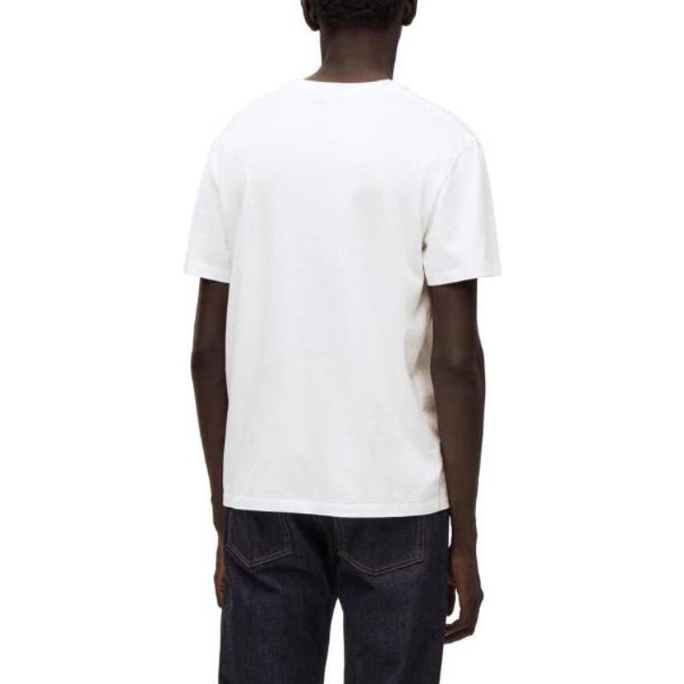 LOEWE Logo Embroidered Crewneck T Shirt
