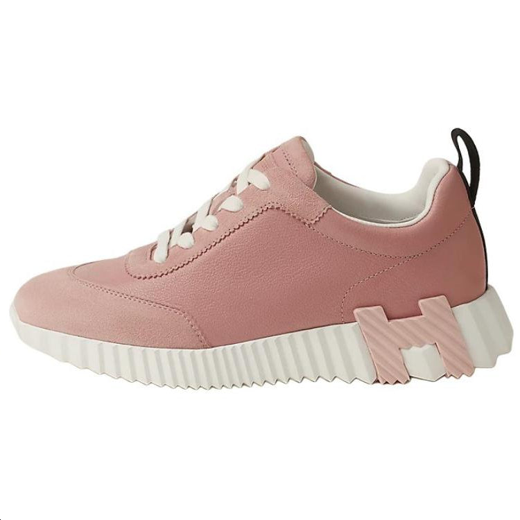 HERMES Bouncing Low Top Casual Shoes Women's Pink