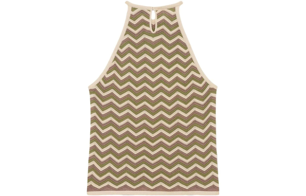 SAINT LAURENT Tank Tops Women's Brown