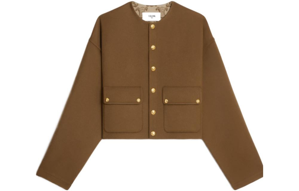 CELINE Cardigan In Wool Cloth