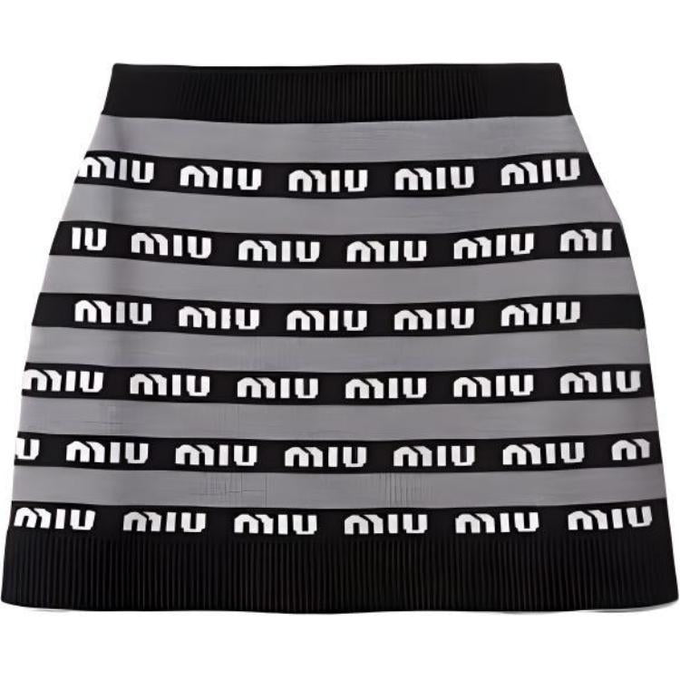 MIU MIU SS23 Casual Short Skirts Women's Black